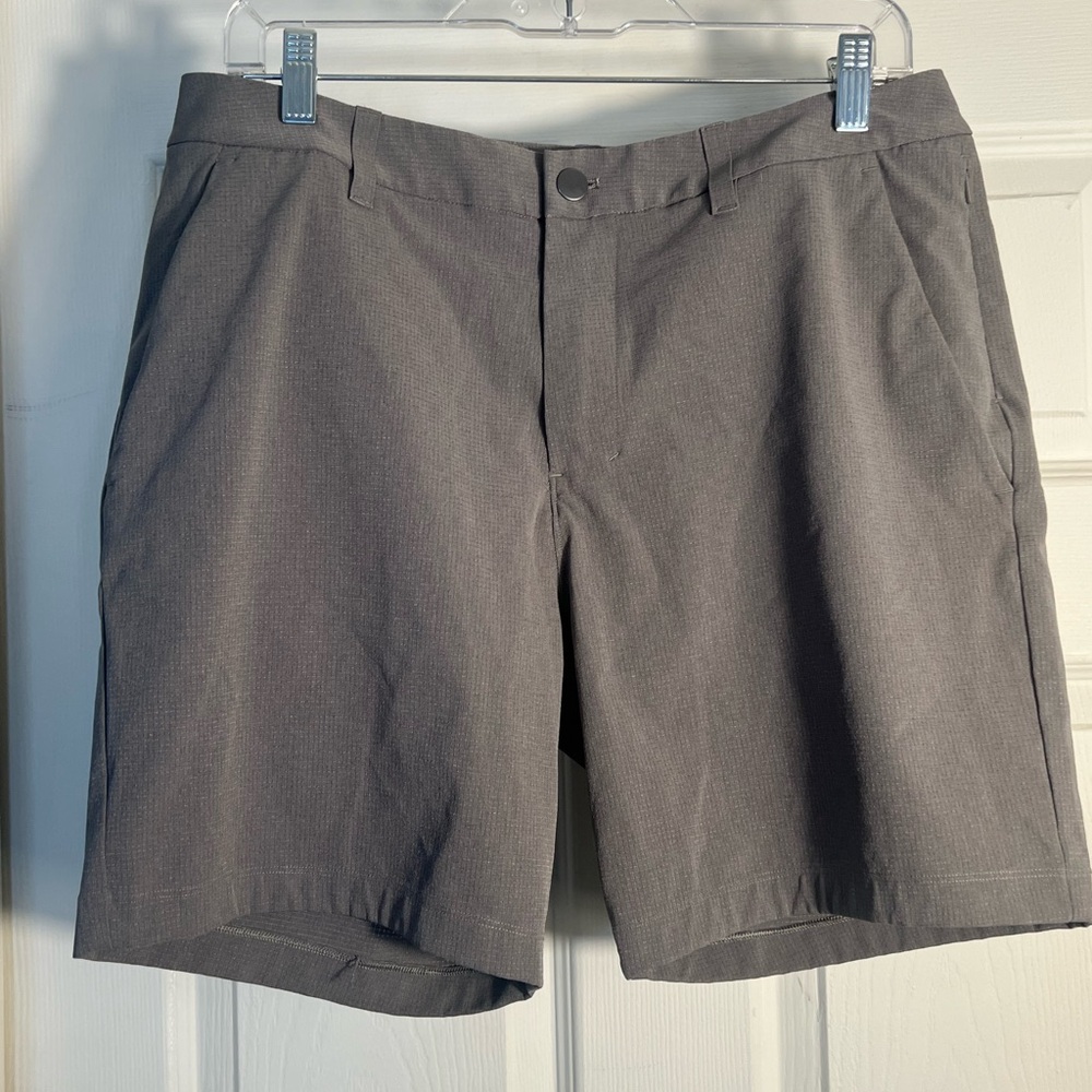 lululemon athletica gray Flat Front Shorts